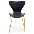 Laila Dining Chair With Black Seat