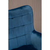 Luxe Blue Velvet Accent Chair