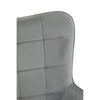 Luxe Grey Velvet Accent Chair