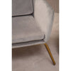 Luxe Grey Velvet Accent Chair