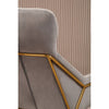 Luxe Grey Velvet Accent Chair
