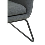 Cozy Grey Fabric Accent Chair