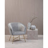 Luxe Grey Velvet Accent Chair