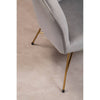 Luxe Grey Velvet Accent Chair