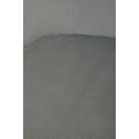 Luxe Grey Velvet Accent Chair