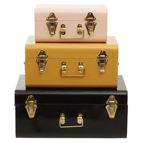 Parley Set of Three Assorted Storage Trunks