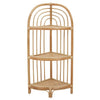 Rattan Corner Shelf Unit