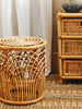 Rattan Round Side Accent Table