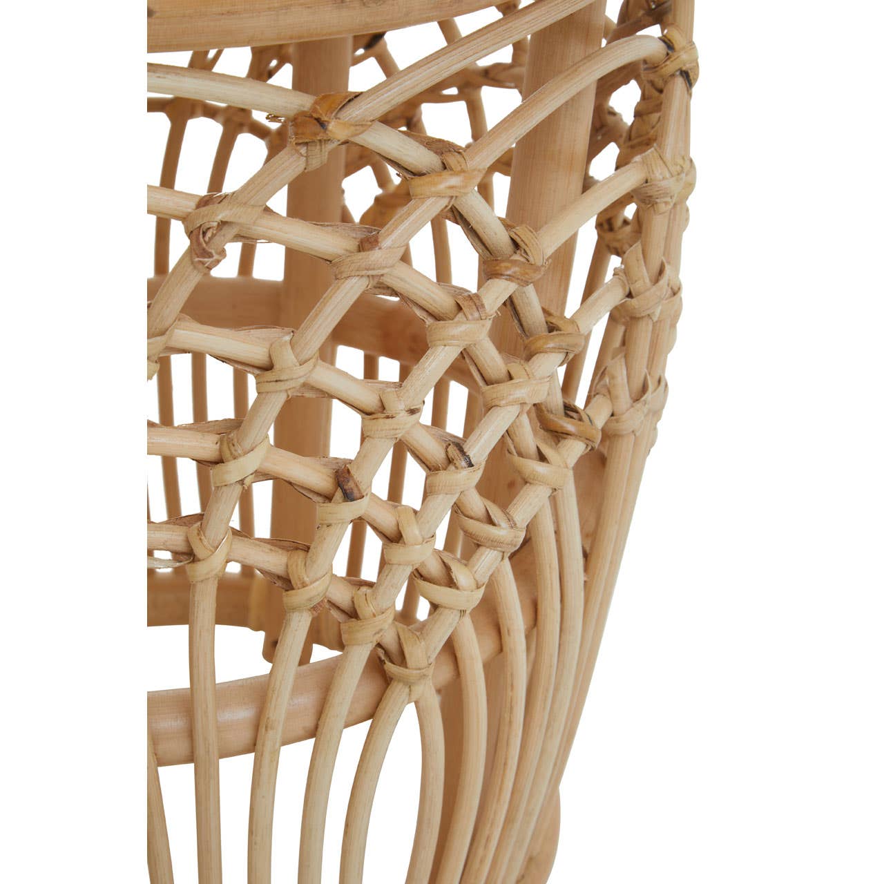 Rattan Round Side Accent Table