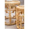 Rattan Modern Black Tables Set