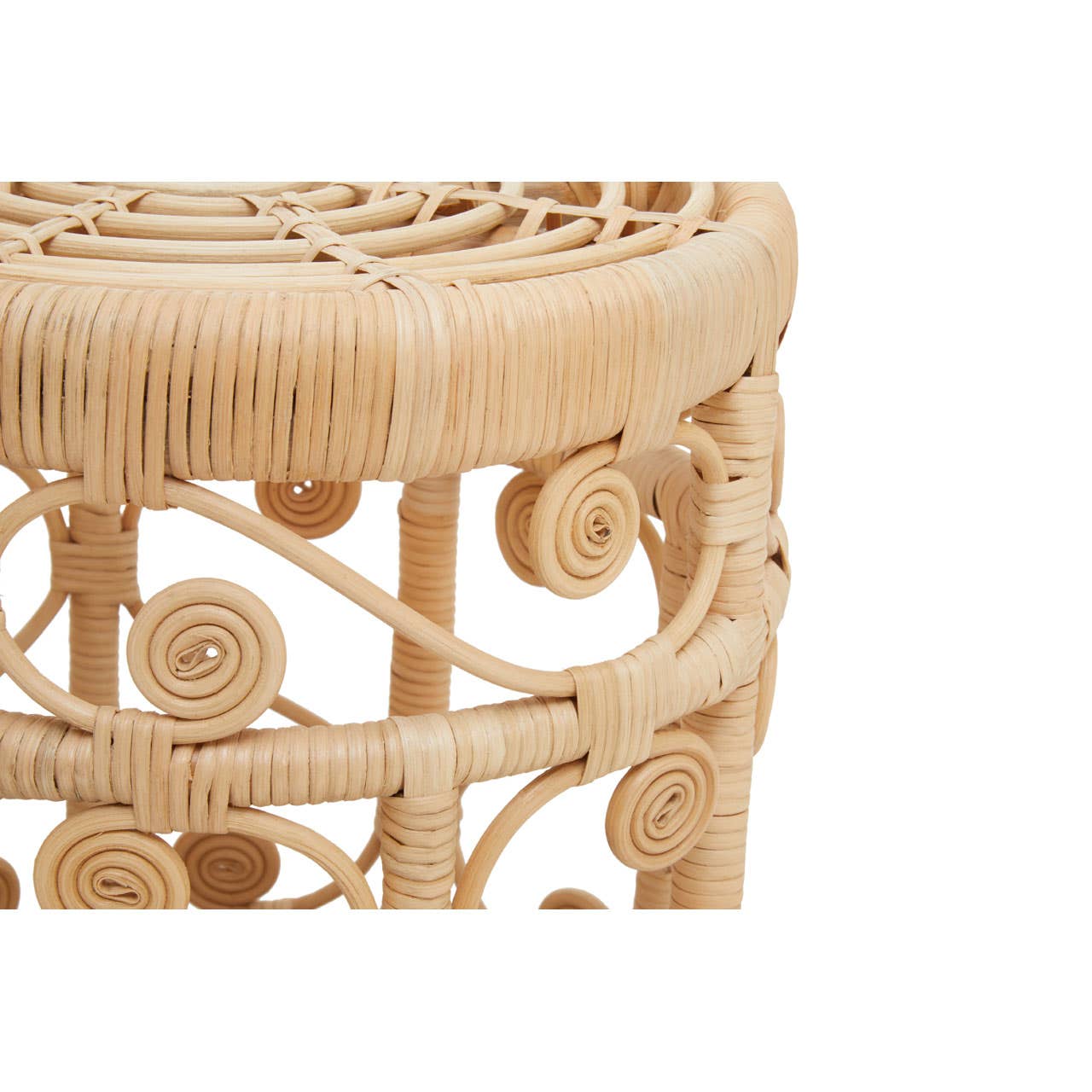 Rattan Modern Black Tables Set