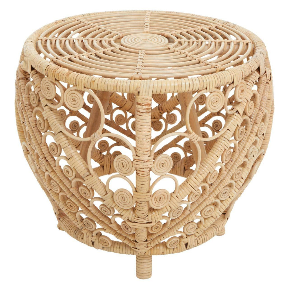 Rattan Swirl Table