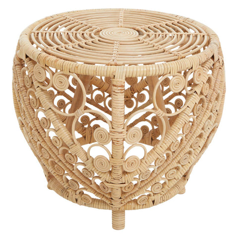 Rattan Swirl Table