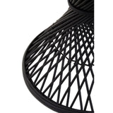 Twisted Rattan Black Table