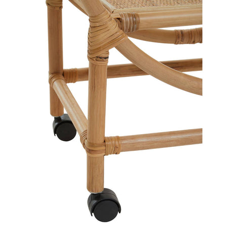 Rattan Circular Bar Trolley