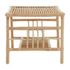 Rattan Coffee Table with Shelf