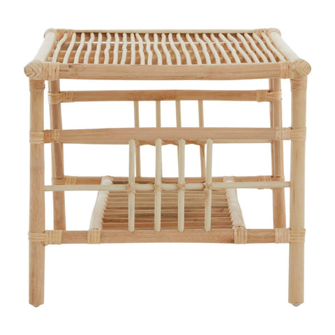 Rattan Coffee Table with Shelf