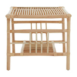 Rattan Coffee Table with Shelf