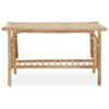 Rattan Coffee Table with Shelf