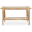 Rattan Coffee Table with Shelf