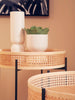 Rattan Cross Base Side Table