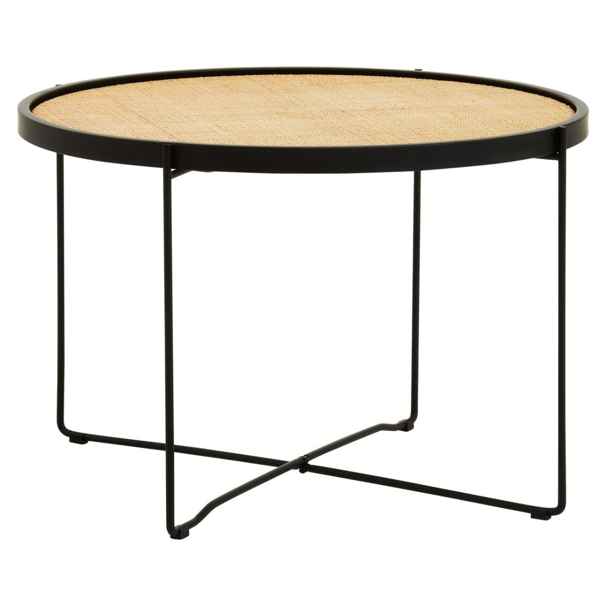 Rattan & Metal Coffee Table