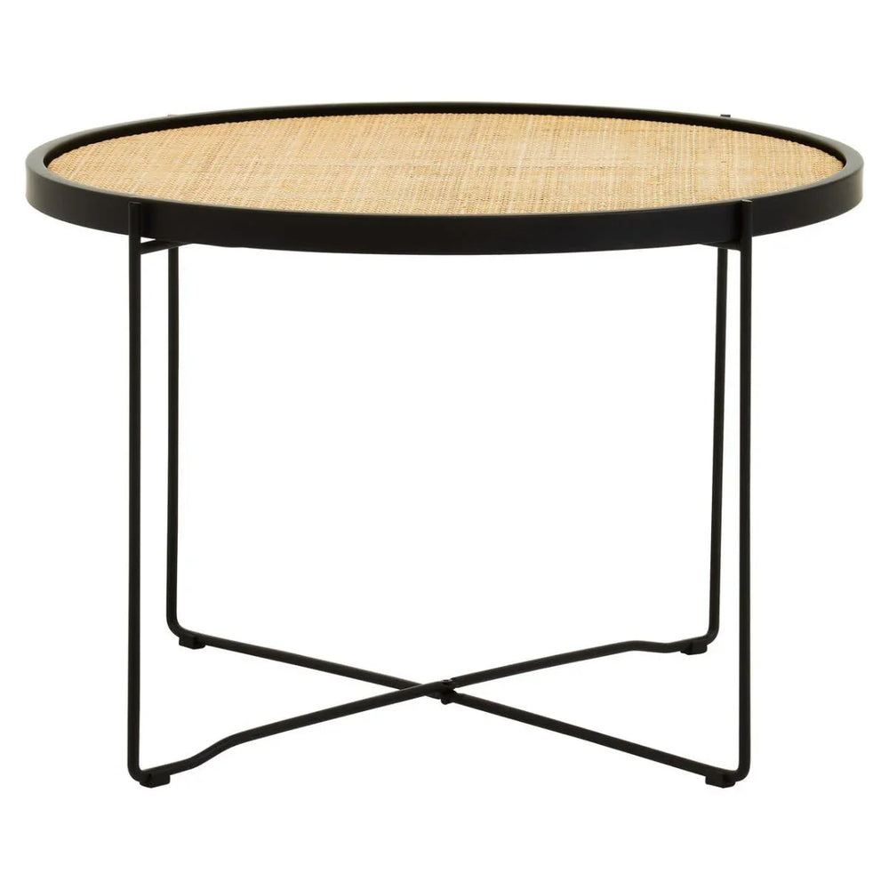 Rattan & Metal Coffee Table