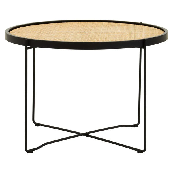 Rattan & Metal Coffee Table