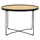 Rattan & Metal Coffee Table