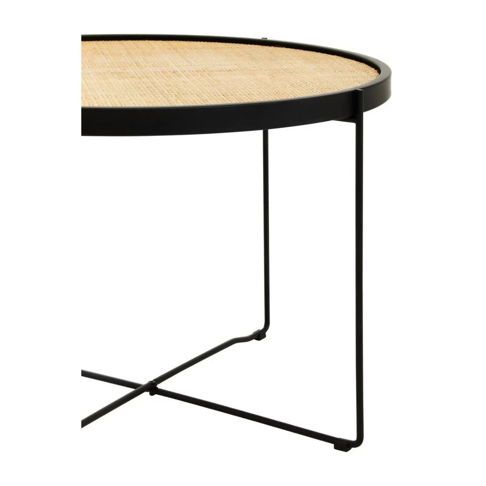 Rattan & Metal Coffee Table