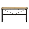 Modern Rattan Metal Bench