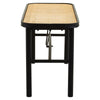 Modern Rattan Metal Bench