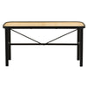 Modern Rattan Metal Bench