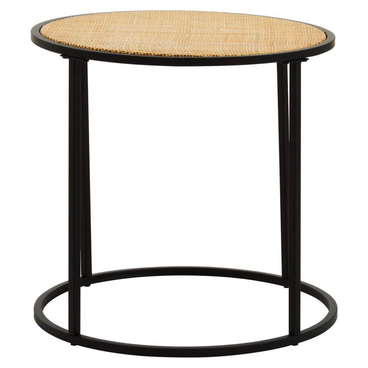 Rattan Metal Side Table