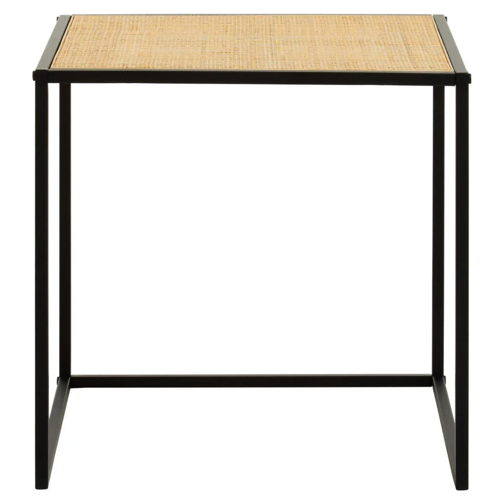 Rattan Square Side Table