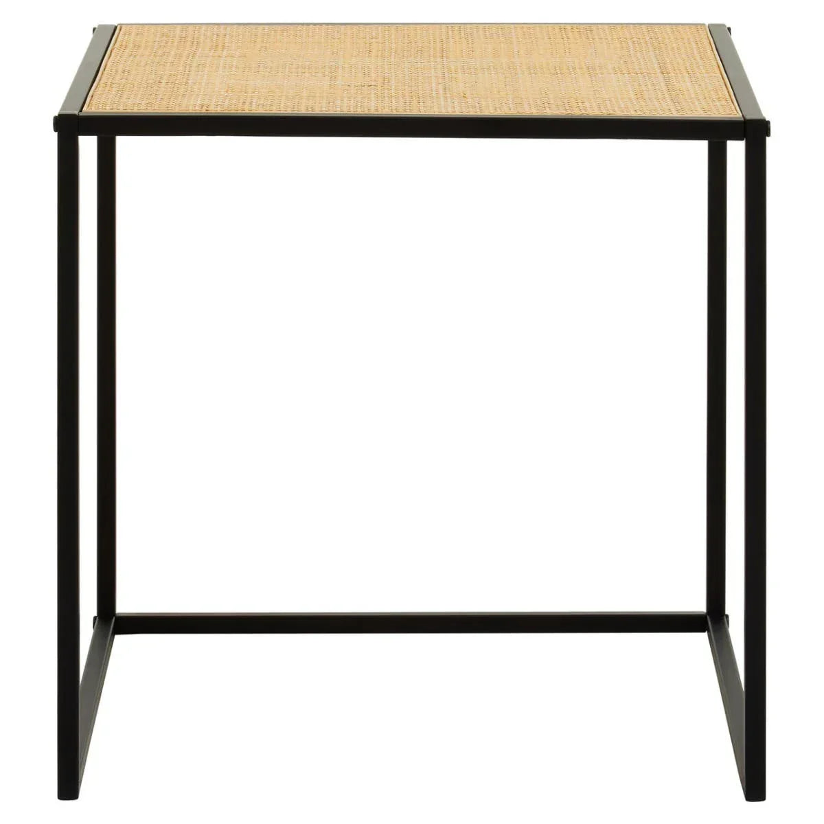 Rattan Square Side Table