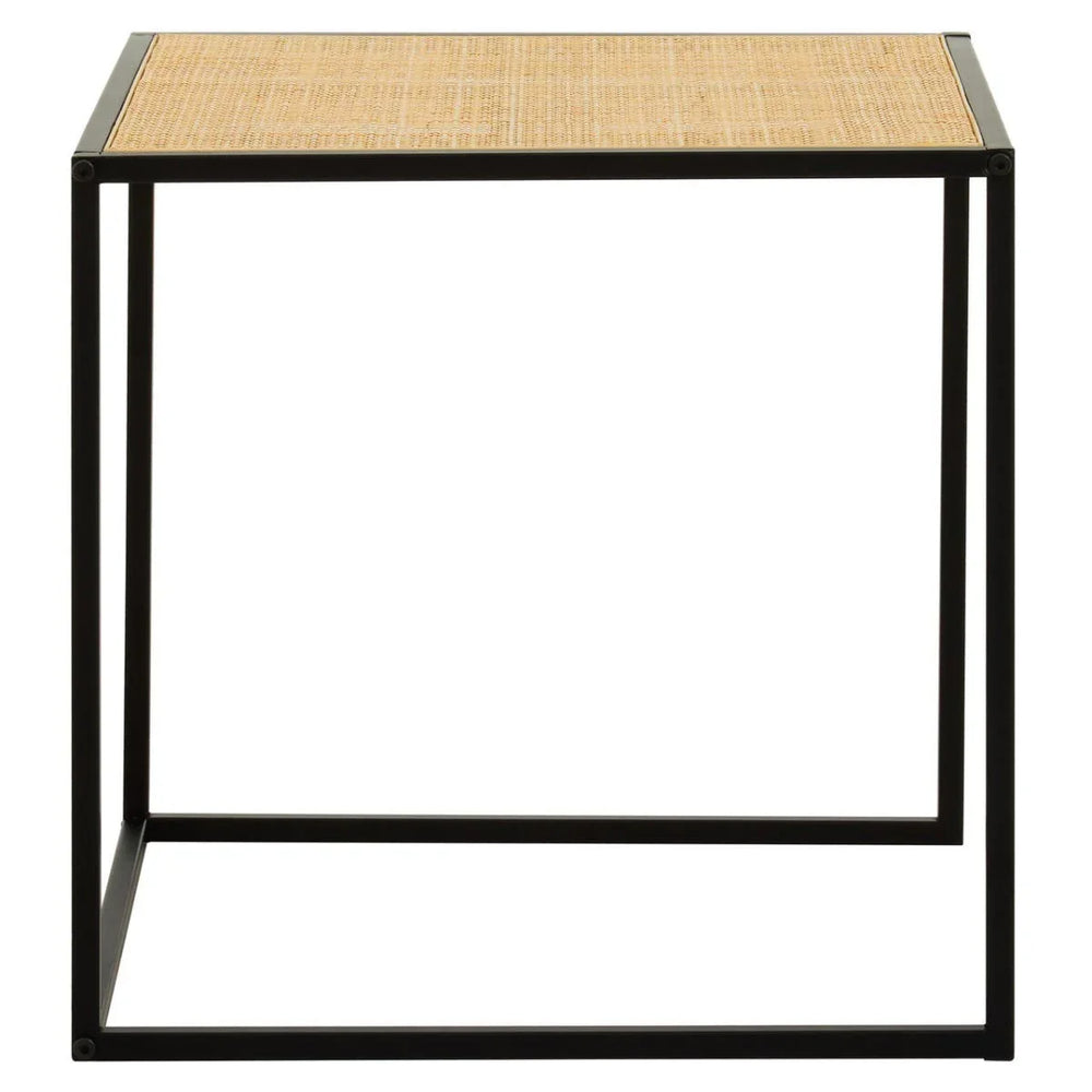 Rattan Square Side Table