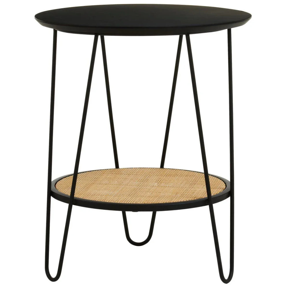 Boho Chic Rattan Side Table