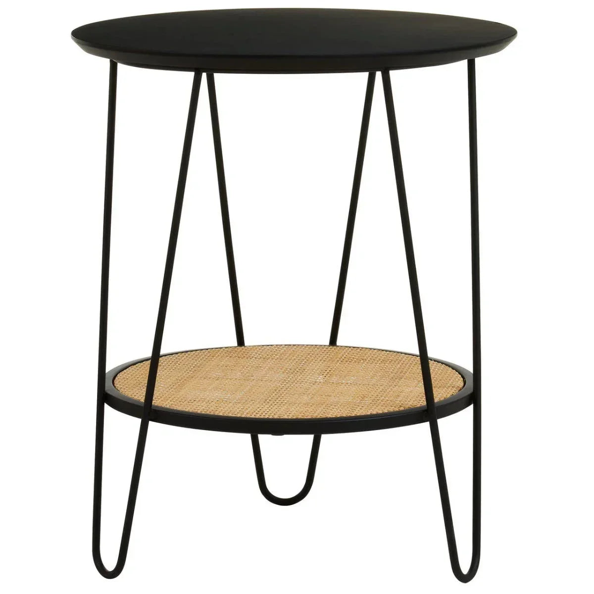 Boho Chic Rattan Side Table