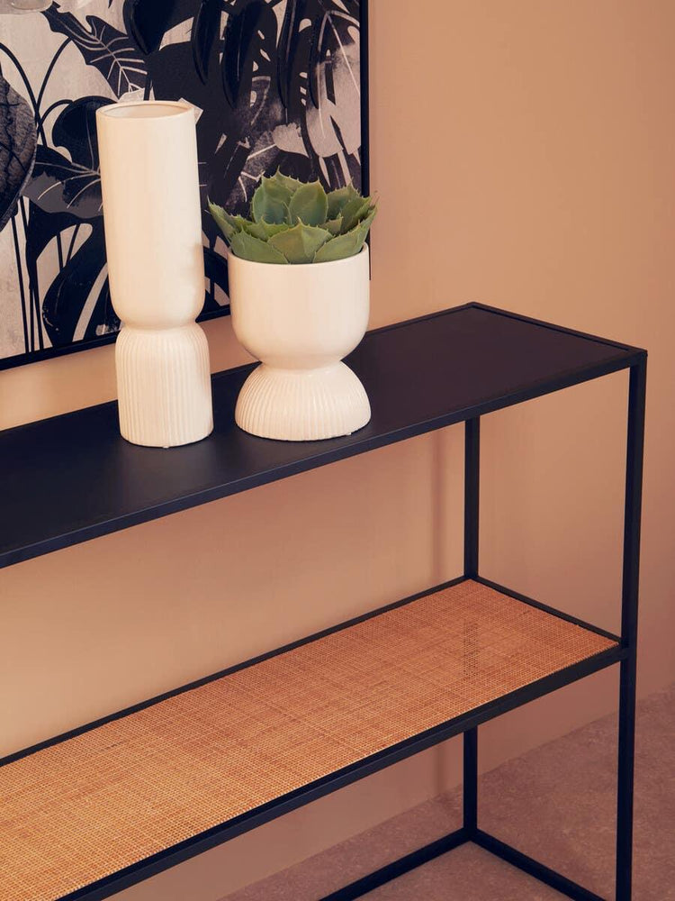Sleek Metal Console Table