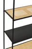 Rattan Tiered Metal Shelf