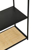 Rattan Tiered Metal Shelf