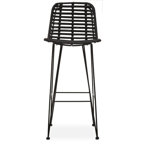 Sleek Rattan Bar Chair