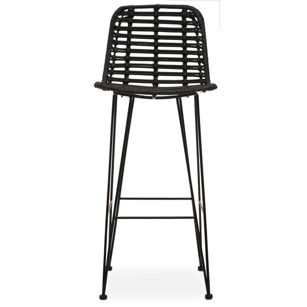 Sleek Rattan Bar Chair