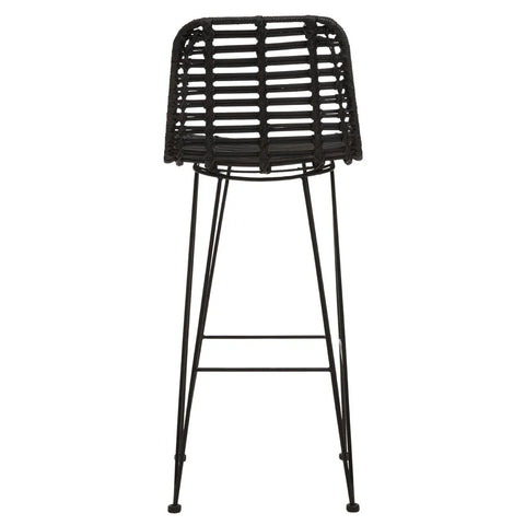 Sleek Rattan Bar Chair