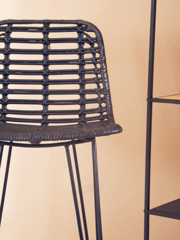 Sleek Rattan Bar Chair