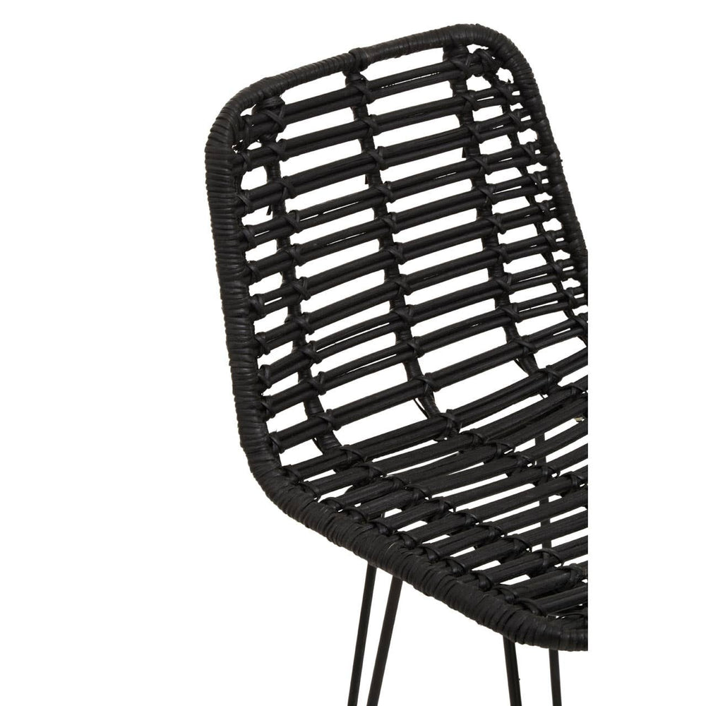 Sleek Rattan Bar Chair