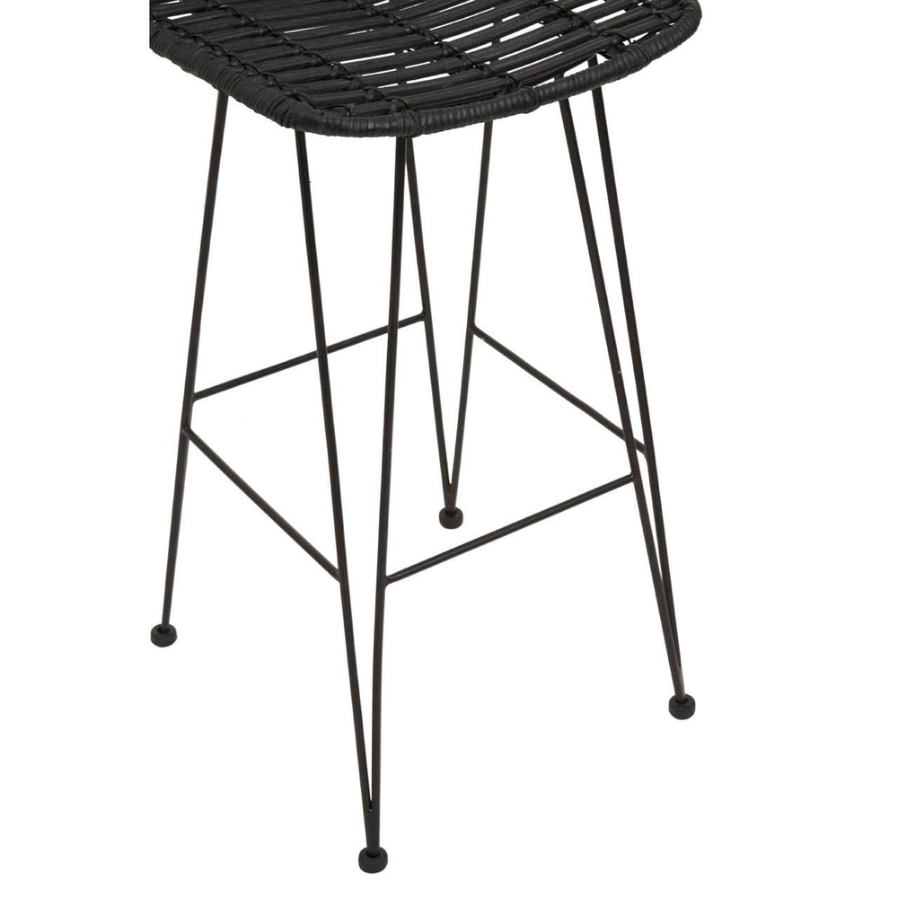 Sleek Rattan Bar Chair