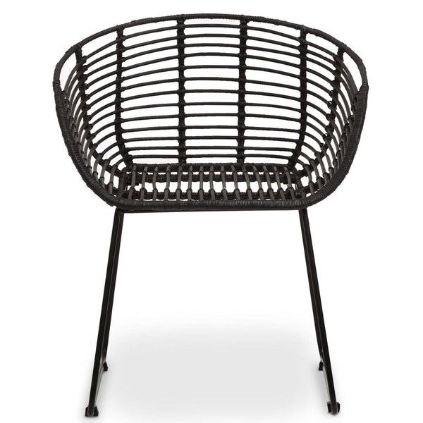Modern Rattan Armchair