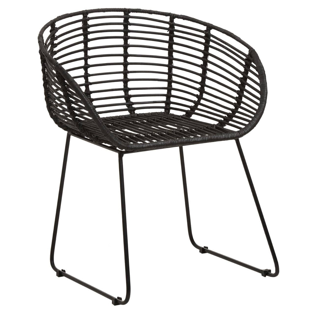 Modern Rattan Armchair
